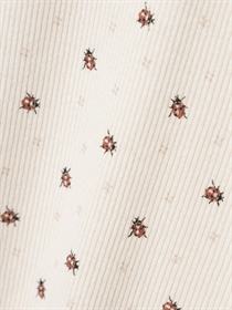 Lil Atelier Rib Mariehøne Bluse Gago Baked Clay
